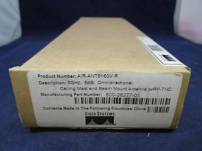 Cisco AIR-ANT5160V-R 5GHz 6dBi Omnidirectional Antenna  new - Image 1 of 2