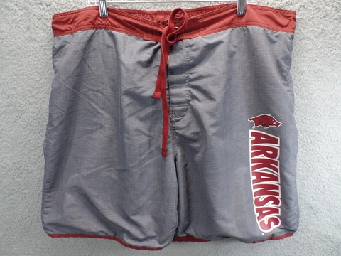 Arkansas Razorbacks Shorts Trunks XL (40-42) Gray/Red Cover