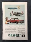 1961 Chevrolet Impala Sport Sedan Convertible Parkwood Stationwagon Vtg Chevy Ad