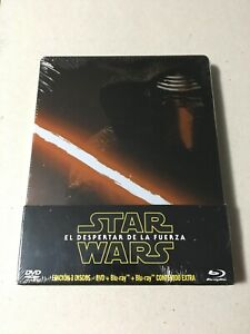Star Wars: Episodio VII - El despertar de la fuerza Steelbook. Sellada. España.