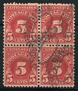 US Block of 4 Stamp,Scott# J83 (used) - Picture 1 of 1