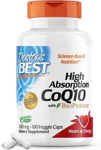 Doctor's Best High Absorption CoQ10 mit BioPerine 200mg | 180 vcaps - Bild 1 von 6