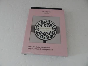 Kate Spade Universal Wireless Charging Pad 15W USB-C Leopard Printed New - Picture 1 of 4
