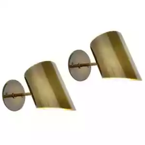 Mid Century Italienischer Stil Wandleuchte Modern Messing Apparate Beleuchtung - Bild 1 von 6
