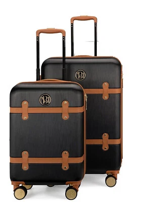 Equipaje retro expandible Badgley Mischka Grace | 2 piezas | Negro (4161) Foto 1 de 4