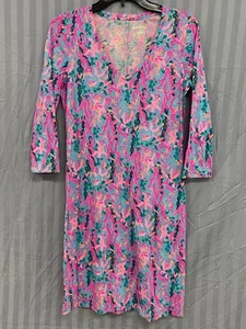LILLY PULITZER 3/4 Sleeve Shift Dress STARFISH BEACH - XS 2022 - Picture 1 of 3