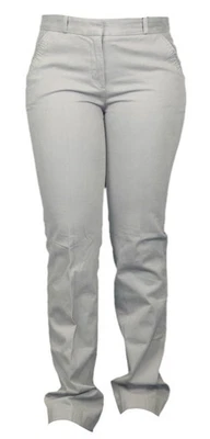 Pantalones elásticos de algodón para mujer Gant EU 38 gris concreto Foto 1 de 2