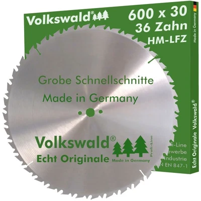 Volkswald® HM-Sägeblatt LFZ 600 x 30 mm Z= 36 Brennholz Tischkreissäge  - Bild 1 von 4