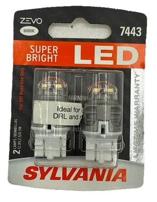 Side Marker Light Bulb-Sedan Sylvania 7443LED.BP2 LED 6000k - Image 1 of 2