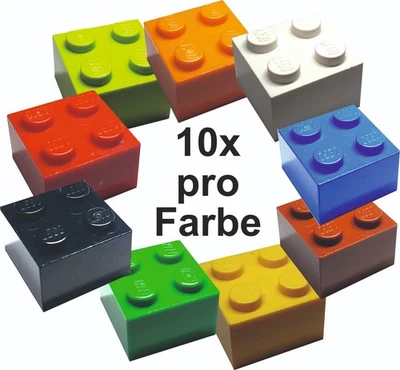10x LEGO® 3003 Basis Stein, Basic Brick 2x2 Classic, verschiedene Farben #39 - Bild 1 von 4