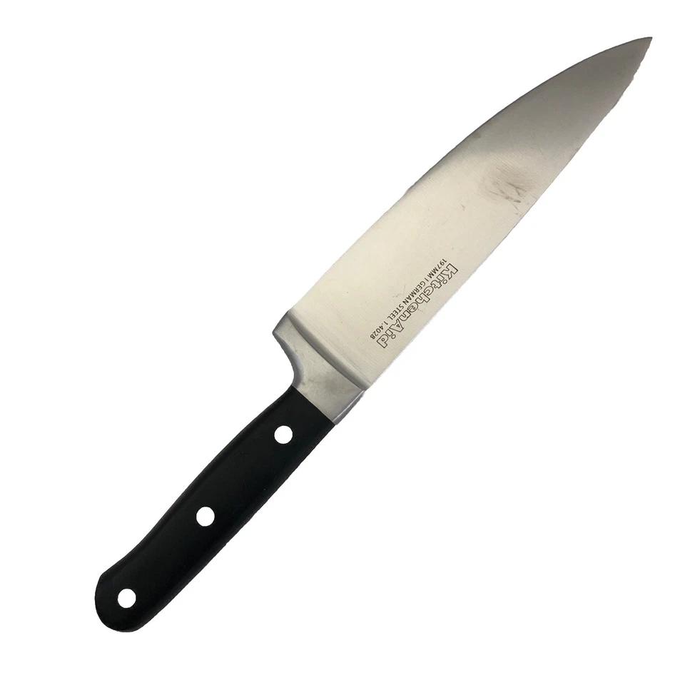 Nuevo cuchillo de chef remachado de acero japonés pesado KitchenAid - grande 8 pulgadas Foto 1 de 1