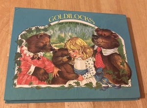 Vintage 1989 Brown Watson Multicolor GOLDILOCKS Pop-Up Picture Story Book 3 Bear - Imagen 1 de 5