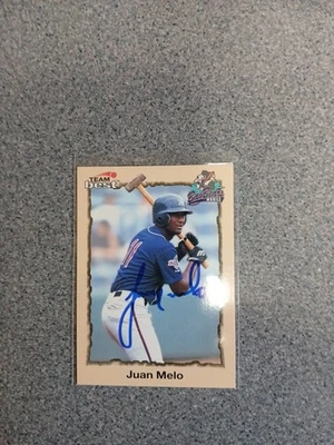Juan Melo Signed In Person 1998 Team Best Minor League Rc A8 - Image 1 of 4