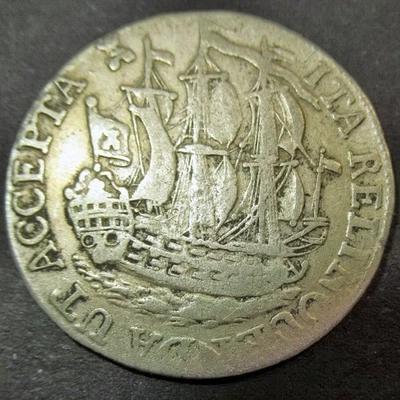 Certificate of Authenticity Silver 1770 Colonial New York Ship Shilling Zeeland - Image 1 of 4