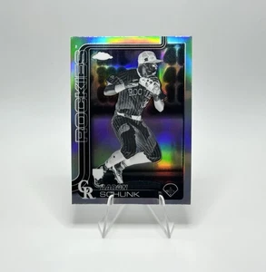 2025 Topps Chrome - Aaron Schunk Negative Refractor #238 Colorado Rockies - Picture 1 of 2