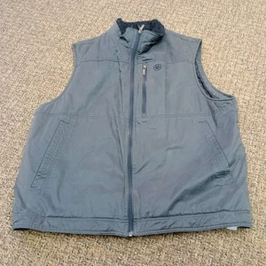 ARIAT Grizzly Canvas Insulated Vest Mens Size XL - Picture 1 of 6