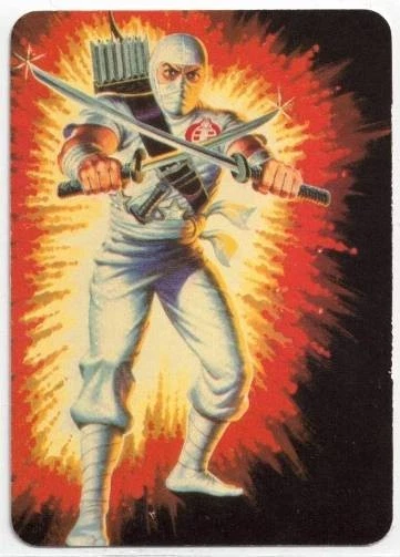 GI Joe Action Cards 1986 Hasbro: Card #103 Storm Shadow - Cobra Ninja - Image 1 of 1
