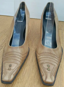 Lavorazioni Artigiana Women Court Pointed Kitten Heel Office Dress Shoes 36 - Picture 1 of 11