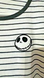 The Nightmare Before Christmas-Jack Skellington's Head Stripe Shirt-Medium - Picture 1 of 7
