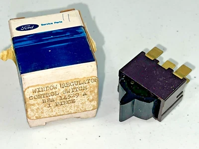 Interruptor regulador ventana eléctrica Ford 1958 1959 B8A-14529-A nuevo stock antiguo b Foto 1 de 4