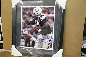 BALTIMORE COLTS JOHN MACKEY #88 SIGNED FRAMED 11X14 PHOTO HOF 1988 - Picture 1 of 3