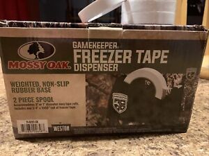 NIB Weston Mossy Oak GameKeeper Freezer Tape Dispenser & (3)  3/4” 1000' Tape