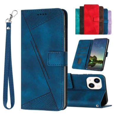 Strap Leather Wallet Cover Case For Motorola G04 G34 G24 G Play 5G G 5G 2024 - Image 1 of 4