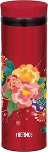 Thermos Japanese Flowers Made in Japan Vacuum Insulated Bottle Mug 350ml - Picture 1 of 1