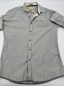 Sovereign Code Long Sleeve Button Up Shirt Men X-Large Striped Pocket…#6447 - Picture 1 of 6
