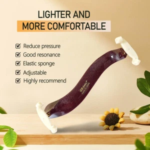 Violin shoulder rest for 3/4 4/4 violin Lightweight Comfortable Soft Pad,Red - Bild 1 von 7