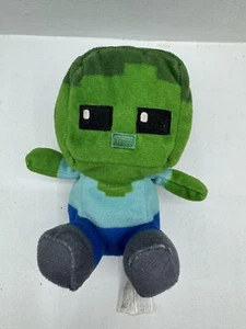 Minecraft Mini Crafter Zombie Plush 5inch Kids Toy - Picture 1 of 9