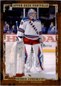 2015-16 Upper Deck Portfolio #96 Henrik Lundqvist - Picture 1 of 1