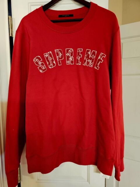 Knitwear & sweatshirt Louis Vuitton x Supreme Red size M International in  Cotton - 30554050