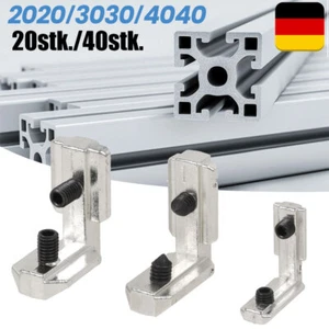 Innenwinkel Außenwinkel Aluprofil Verbinder für 2020 3030 4040 Nut 6 8 - Bild 1 von 25