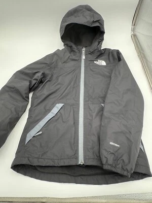 Chaqueta Abrigo de Lluvia North Face M 10-12 Niñas Cálido Tormenta Forrado de Vellón Negro Dryvent Foto 1 de 4