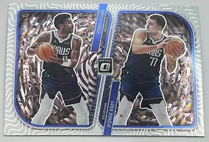 2023-24 Donruss Optic Optical Illusions Card #4 Kyrie Irving / Luka Doncic - Picture 1 of 9