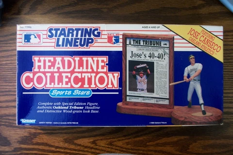 Jose Canseco Kenner Starting Lineup Headline Collection 40-40! NIB! Cover