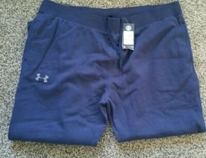 NEW! UNDER ARMOUR Cold Gear Fitted Tapered Sweat Pants Mens 4X 4XL DARK BLUE NWT - Imagen 1 de 7