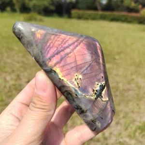 Top Natural Labradorite Mineral Specimen Quartz Crystal Reiki Repair Gems 418g - Picture 1 of 16