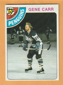 Gene Carr Pittsburgh Penguins 1978-79 Topps #14 12I - Imagen 1 de 2