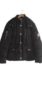 Chaqueta acolchada negra de colección Moose Knuckles Down Ballistic Bomber para hombre talla XL - Imagen 1 de 21
