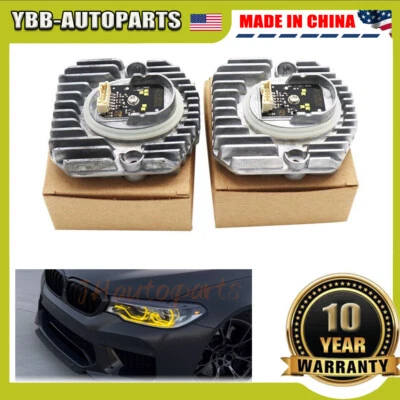 适用于宝马 2017 - 2020 宝马 G30 530i 540I M5 黄色天使眼 DRL 自适应 LED 模块 — 第 1/4 张图片