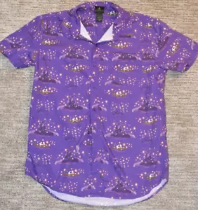 Disney Tangled Rapunzel Princess Our Universe Purple Cast Shirt Men's M Print - Picture 1 of 8