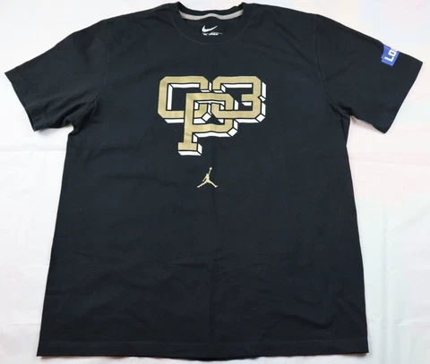NIKE Chris Paul CP3 Jordan Brand Suns T Shirt Size XL Black White Gold  Lowes Cover