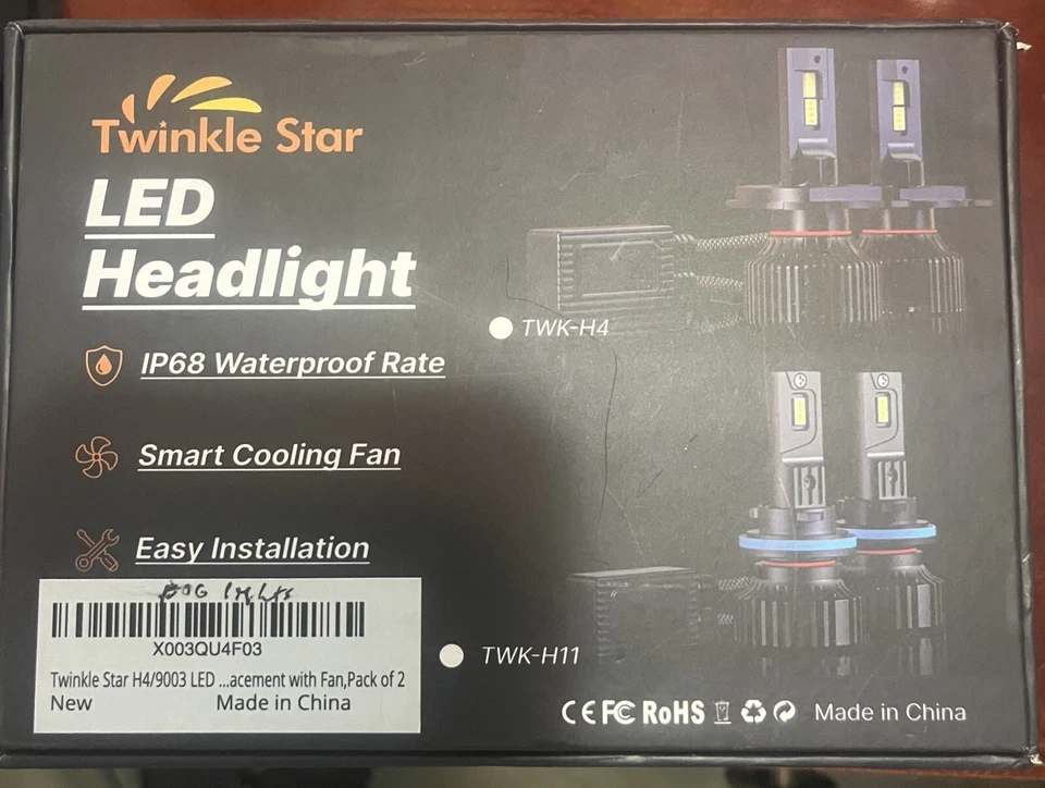 Kit conversor de farol off-road LED alto desempenho Twinkle Star 9003 H4 - Imagem 1 de 4