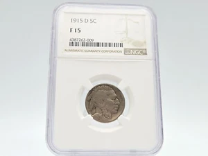 1915-D NGC F15 Buffalo Nickel **Solid Specimen!** 262-009 - Picture 1 of 4