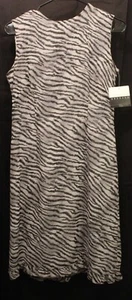 LIZ CLAIBORNE Kleid Gr. 4 grau Animalprint gemustert. Neu mit Etikett! 129€! - Bild 1 von 7
