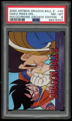 Dragon Ball Z ArtBox Holochrome 40 Vegeta Son Goku 2000 PSA 8 68476303 - Image 1 of 2