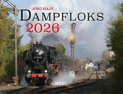 HEEL VERLAG GMBH Kalender Dampfloks in Farbe 2026 Eintragkalender | Jörg Hajt | Kalender | 14 S.