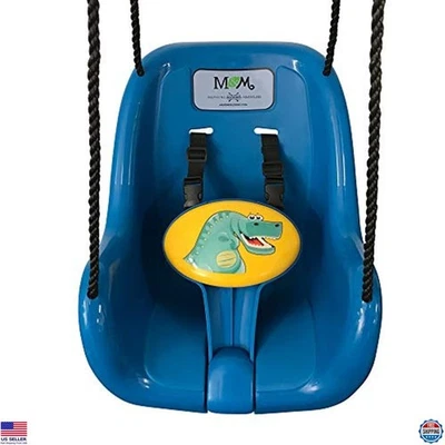 Columpio de dinosaurio para niños pequeños, inspira juegos al aire libre, ¡fomenta la diversión imaginativa! Duradero Foto 1 de 4